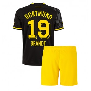 Borussia Dortmund Julian Brandt #19 kläder Barn 2022-23 Bortatröja Kortärmad (+ korta byxor)